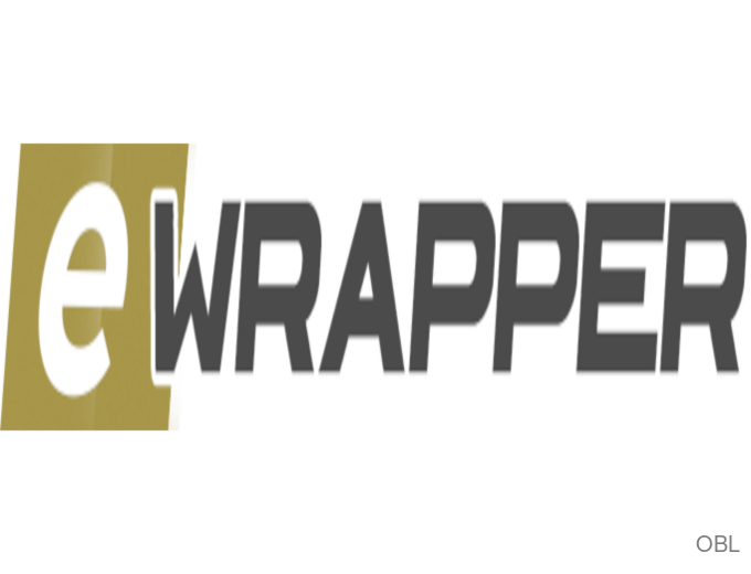 L'immagine presenta il logo di "eWRAPPER". Il logo è costituito da due blocchi con testo al loro interno. Un blocco sul lato sinistro ha uno sfondo verde con testo bianco, con la scritta "e". Probabilmente sta per wrapper elettrico o elettronico. Sul lato destro c'è un altro rettangolo nero più grande contenente la parola "WRAPPER" in maiuscolo e anch'esso colorato di grigio per abbinarsi alla combinazione di colori generale. Il design utilizza due colori contrastanti - sfumature di verde e grigio scuro - su uno sfondo semplice che mette in risalto il testo in modo chiaro, rendendolo facilmente leggibile anche da lontano o su vari formati multimediali come le piattaforme online dove questa immagine potrebbe essere visualizzata.